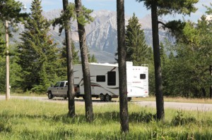 RV in Tunnel Mountain CG