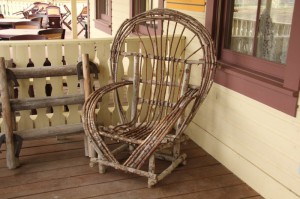 Enjoy and old rocking chair on the veranda.