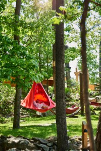 Relax in a hammock after enjoying the sauna 